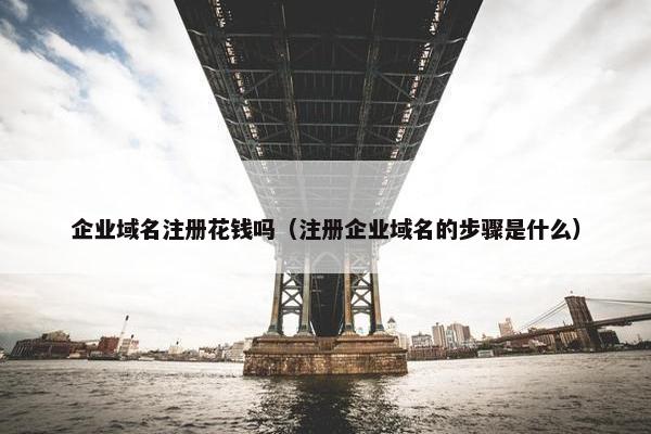 企业域名注册花钱吗（注册企业域名的步骤是什么）