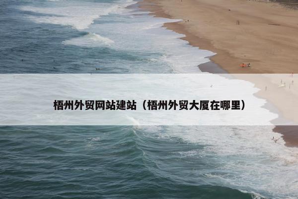 梧州外贸网站建站（梧州外贸大厦在哪里）