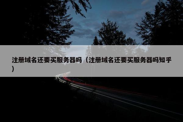 注册域名还要买服务器吗（注册域名还要买服务器吗知乎）