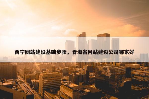 西宁网站建设基础步骤，青海省网站建设公司哪家好