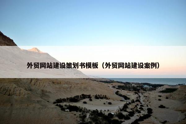 外贸网站建设策划书模板（外贸网站建设案例）