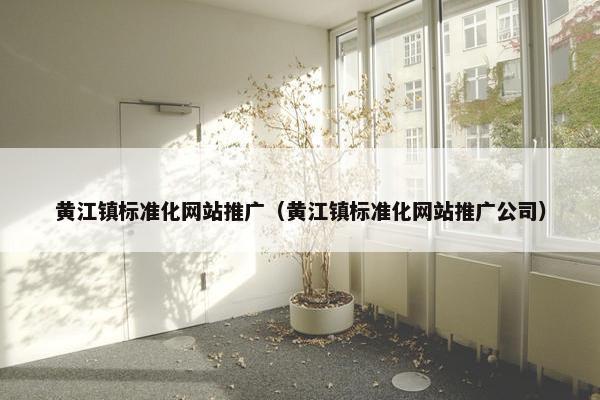 黄江镇标准化网站推广（黄江镇标准化网站推广公司）