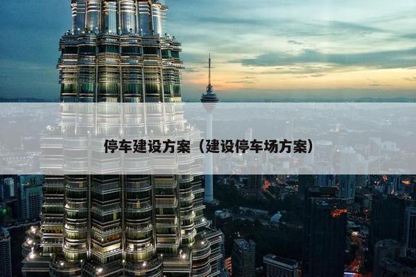 停车建设方案（建设停车场方案）