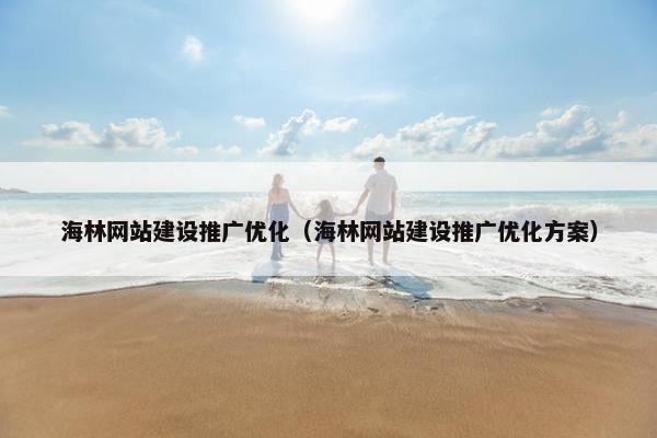 海林网站建设推广优化（海林网站建设推广优化方案）