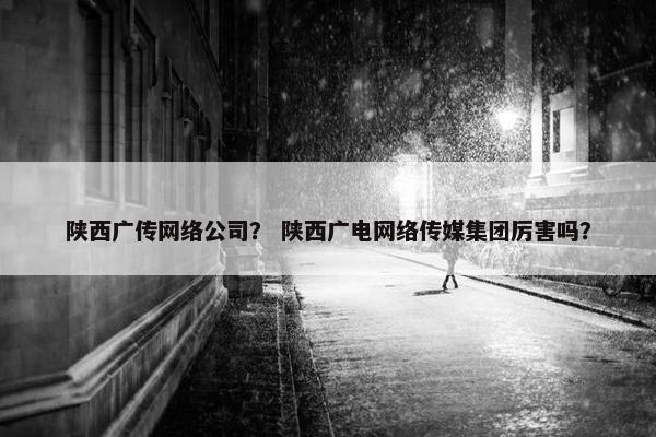 陕西广传网络公司？ 陕西广电网络传媒集团厉害吗？