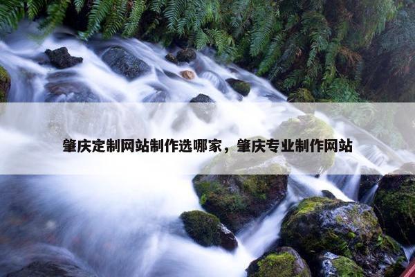 肇庆定制网站制作选哪家，肇庆专业制作网站