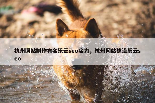 杭州网站制作有名乐云seo实力，杭州网站建设乐云seo