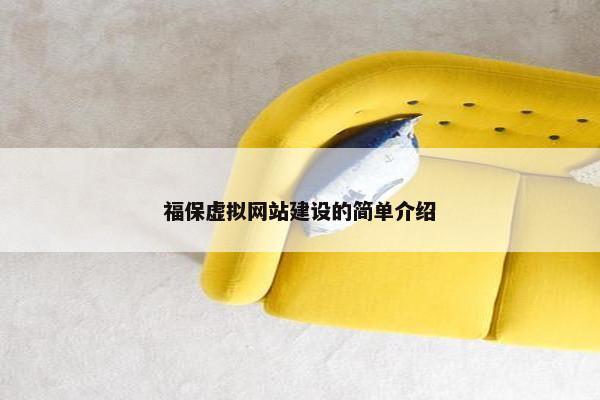 福保虚拟网站建设的简单介绍