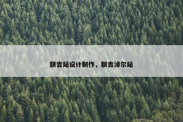 额吉站设计制作，额吉淖尔站