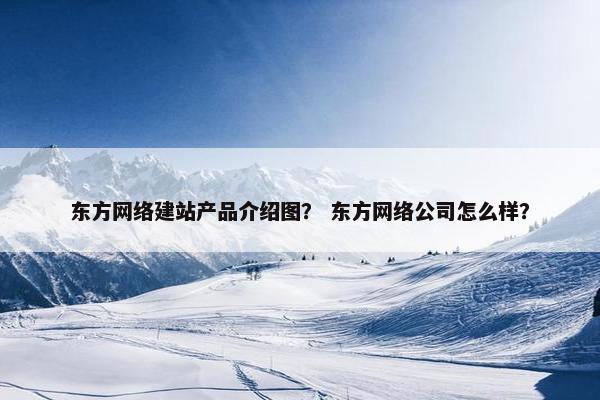 东方网络建站产品介绍图？ 东方网络公司怎么样？