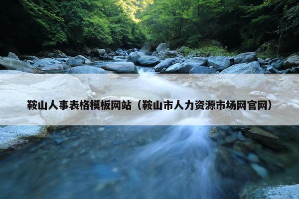 鞍山人事表格模板网站（鞍山市人力资源市场网官网）