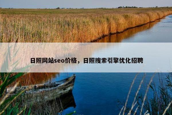 日照网站seo价格，日照搜索引擎优化招聘