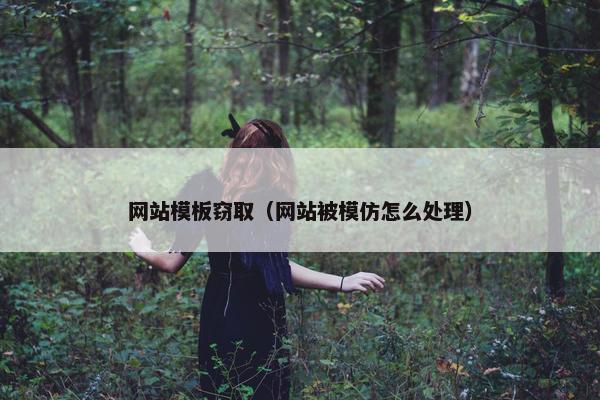 网站模板窃取（网站被模仿怎么处理）