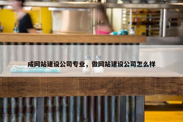 成网站建设公司专业，做网站建设公司怎么样