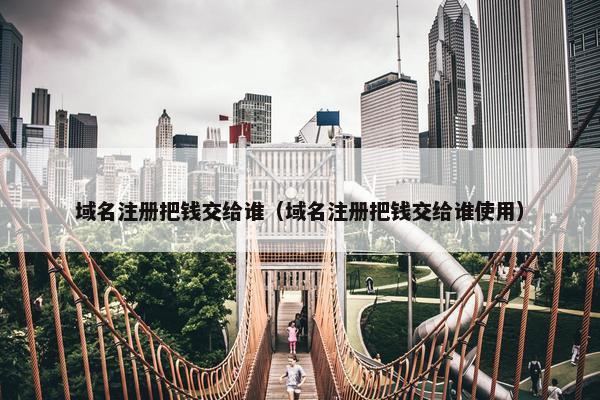 域名注册把钱交给谁（域名注册把钱交给谁使用）